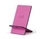 Rhodiarama support pour téléphone mobile simili cuir italien 13x8x8,5 cm - Lilas