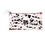COSMICUIR CUIR Lisse Trousse plate 22x11 cm Cerise