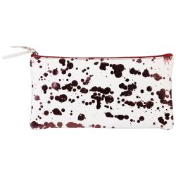 COSMICUIR CUIR Lisse Trousse plate 22x11 cm Cerise