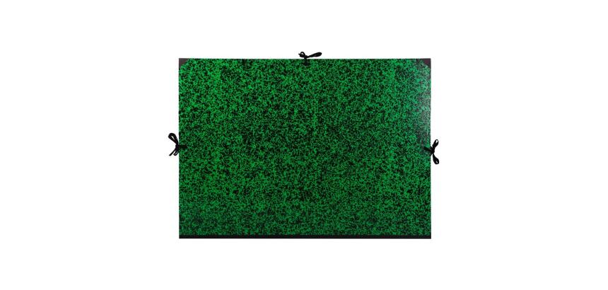 Carton à dessin Annonay 3 cordons 75x105cm - Vert