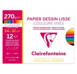 Maya pochette 12F 24x32cm 270g - Assortiment vif