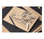 Kraft album spiralé 60F A4 90g - Noir