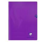 Cahier piqué Mimesys 24x32cm 96 pages petits carreaux couverture polypropylène Couleur aléatoire - Assortis