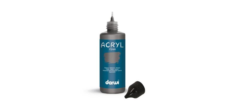 Darwi Flacon de 80ml Peinture Acrylique Universelle Opaque - Béton