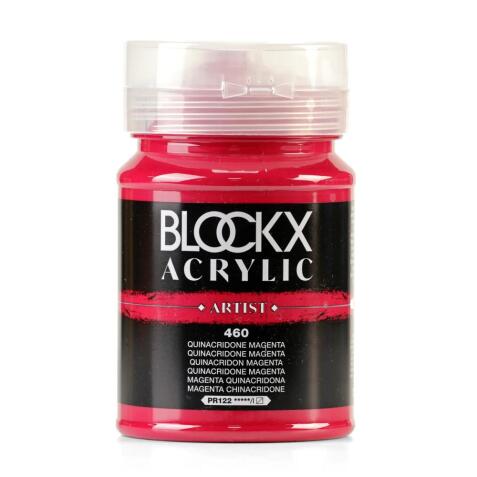 Peinture acrylique fine pot 500ml - Quinacridone magenta