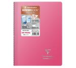 Cahier reliure intégrale enveloppante Koverbook Silver A4 160 pages ligné couverture polypropylène opaque - Assortis