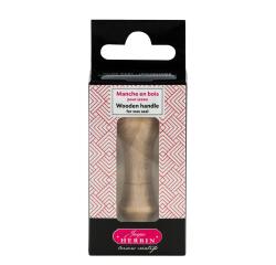Manche en bois teinté sur broche