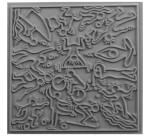 Cernit plaque de texture Sports - Gris