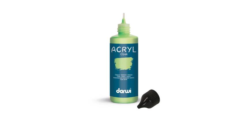 Darwi Flacon de 80 ml de Peinture Acrylique Universelle Opaque - Vert pastel