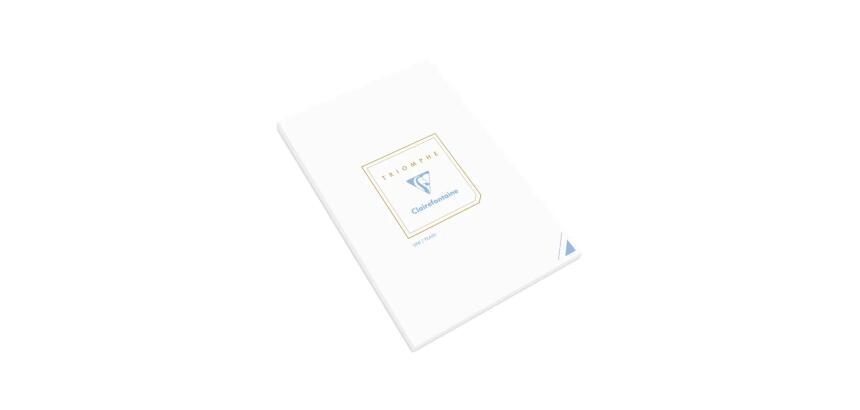 Bloc de Correspondance Triomphe 50 Feuilles Unies Blanches A5-14,8x21 cm - 90g/m2 - Blanc