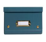 Cajas de almacenamiento NeoDeco - 21,5x28x15cm, A5+ - Azul pato