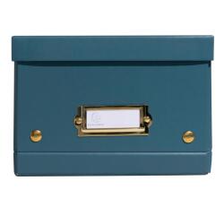 Cajas de almacenamiento NeoDeco - 21,5x28x15cm, A5+ - Azul pato