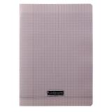 Cahier piqué 8000 POLYPRO A4 48 pages grands carreaux 90 g - Gris