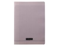 Cahier piqué 8000 POLYPRO A4 48 pages grands carreaux 90 g - Gris