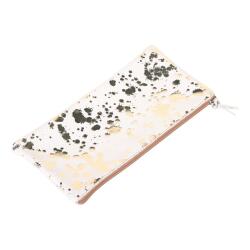 COSMICUIR LISSE Trousse plate 22x11cm - Argent