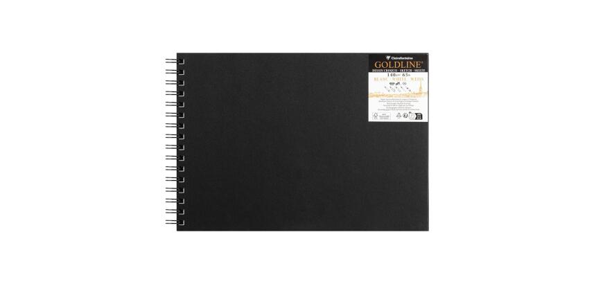 Goldline carnet spiralé 50F A4 140g paysage - Blanc