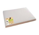 Barquette de 500 sets de table papier gaufré glacé Tiss Lack uni- Format 30X40 cm - Couleur blanc. - Blanc