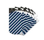 Pochette cadeau, 16x22cm, Blue Line - Bleu