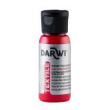 DARWI Flacon de 50 ml de Peinture Textile Opaque - vermillon