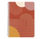 Terracotta, Carnet reliure intégrale A5 14,8x21 cm, 148 pages, ligné, ass.