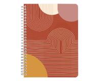 Terracotta, Carnet reliure intégrale A5 14,8x21 cm, 148 pages, ligné, ass.