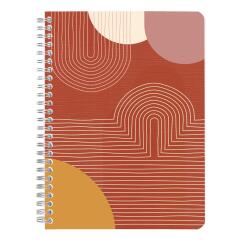 Terracotta, Carnet reliure intégrale A5 14,8x21 cm, 148 pages, ligné, ass.