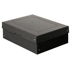 Caja de almacenamiento PureBox Negro de Exacompta A4 24 x 32 x 10 cm de alto