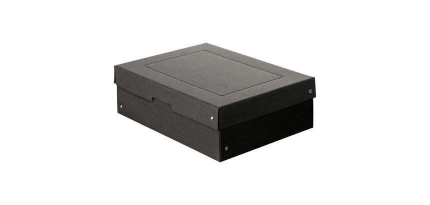 Caja de almacenamiento PureBox Negro de Exacompta A4 24 x 32 x 10 cm de alto