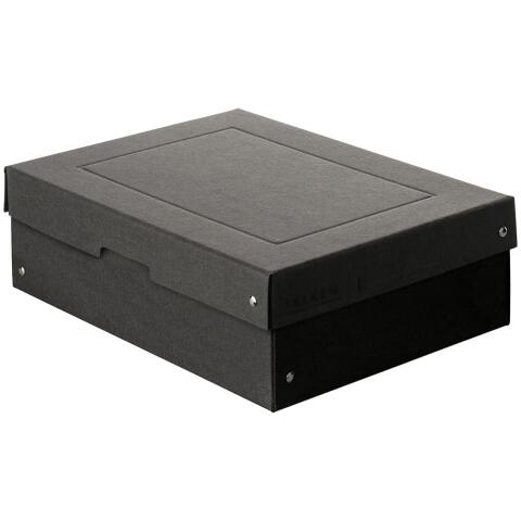 Caja de almacenamiento PureBox Negro de Exacompta A4 24 x 32 x 10 cm de alto