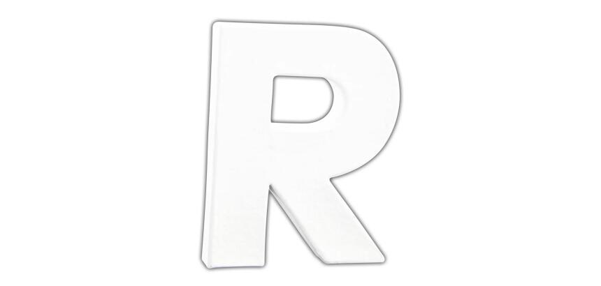 Petite lettre R 12cm - Blanc