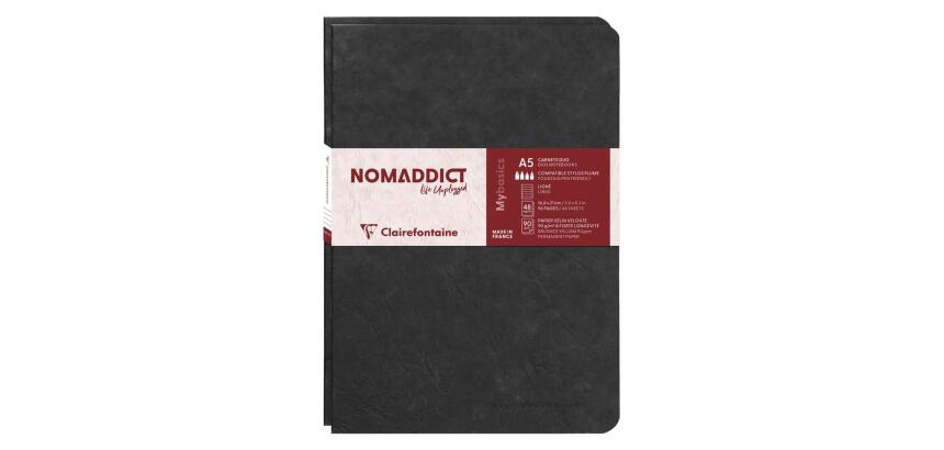 Set de 2 carnets piqués Age Bag A5 96 pages ligné - Noir