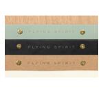 Flying Spirit Green bloc planner à rivets 24x17cm 60 feuillets imprimés détachables. - Vert de gris