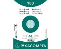 Fichas de cartulina bristol 205 g/m2 - Rayado - 148x210 mm