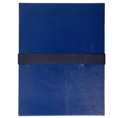 Exacompta Balacron Expanding Spine Folder, A4, Hook and Loop Strap