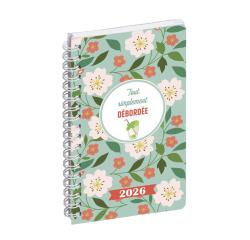 Agenda de poche Lady 16S spiralé Dodo & Cath 9 x 16 cm Semainier janvier à décembre 2026 - Visuel