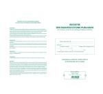 Piqûre 32x19,5cm - Registre d'identification des vendeurs en vue d'une manifestation publique - Couleurs assorties