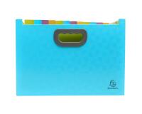 Exacompta Pop 'N Co Expanding File 24 Part 33x23.5x25cm - Cyan