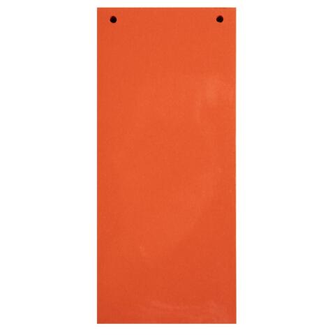 Paquete de 100 fichas separadores horizontales lisas multitaladros Exacompta Forever®- 105x240mm Naranja