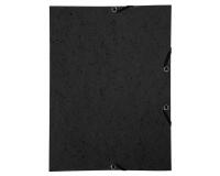 Chemise à élastique sans rabat carte lustrée 350gm2 - A4 - Noir