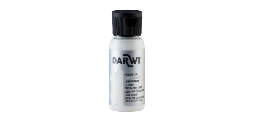 DARWI Flacon de 50 ml de Peinture sur Cuir - Blanc