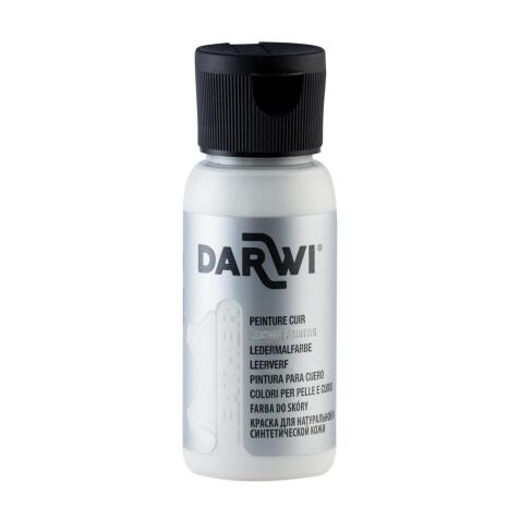 DARWI Flacon de 50 ml de Peinture sur Cuir - Blanc