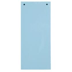 Paquet 100 fiches intercalaires horizontales unies perforées - 105x240mm