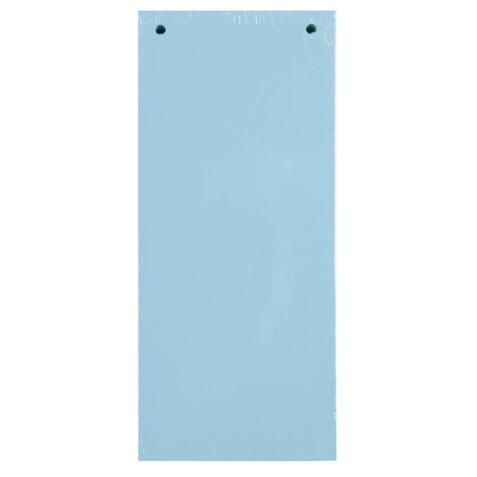 Paquet 100 fiches intercalaires horizontales unies perforées - 105x240mm