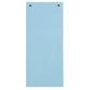 Paquet 100 fiches intercalaires horizontales unies perforées - 105x240mm