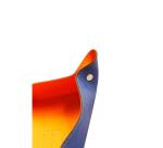 Rhodiarama vide-poche réversible simili cuir italien 12x12x4,5 cm - Saphir