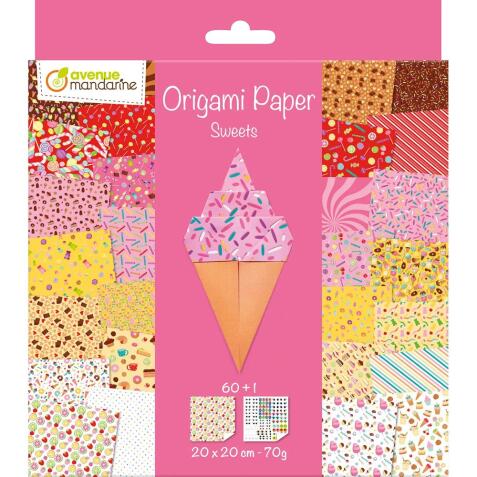 Origami Paper, Sweets - Multicolore