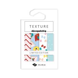 Assortiment 4 papiers foil Noel Maille Xmas - Assortis