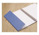 My.Notes Age Bag cahier reliure intégrale à marges détachables A4 120 pages détachables ligné + cadre en-tête - Gris