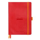 Rhodiarama Goalbook souple A5 240 pages dot papier blanc 90g - Coquelicot