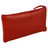 Ruby CUIR Trousse plate 22x11 cm Rouge